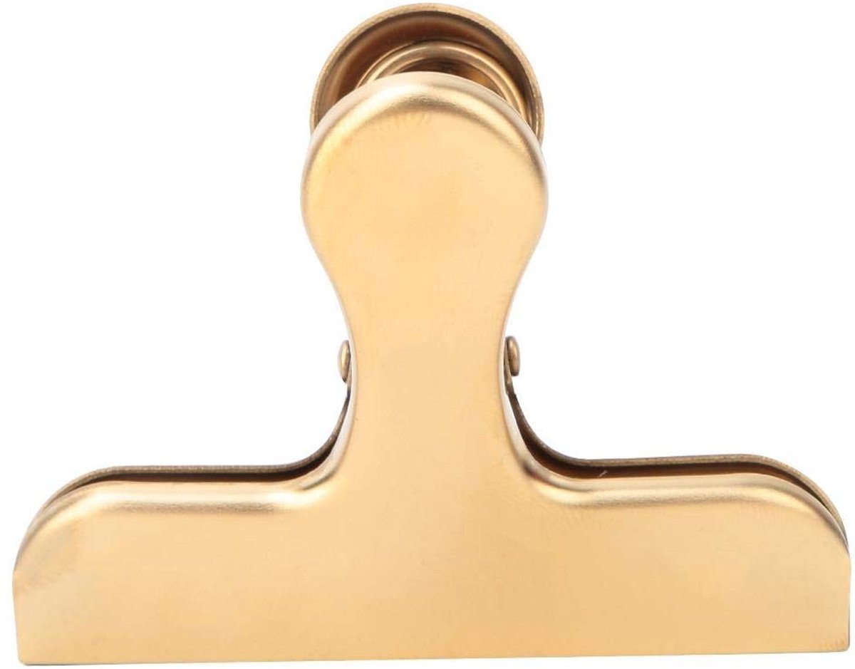 Dailygoody - Metal Bulldog Clips - Vintage Retro Stijl - Duurzaam en Gebruiksvriendelijk - Goud - Kantooraccessoires - Perfect voor Thuis en Kantoor