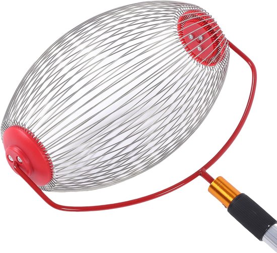 Notenverzamelaar - Notenraper Ballenraper - Tuinieren - Uitschuifbare steel - 48-105 cm - Zilver — afbeelding 4