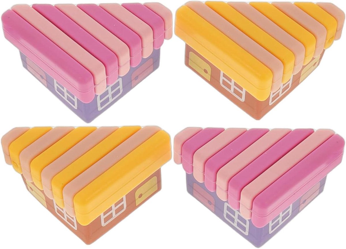 Tafelhoekbeschermers - Hoekbeschermers PVC - Meubels Beveiligen - Schokabsorberend PVC - 4x4x22 cm - Veelkleurig