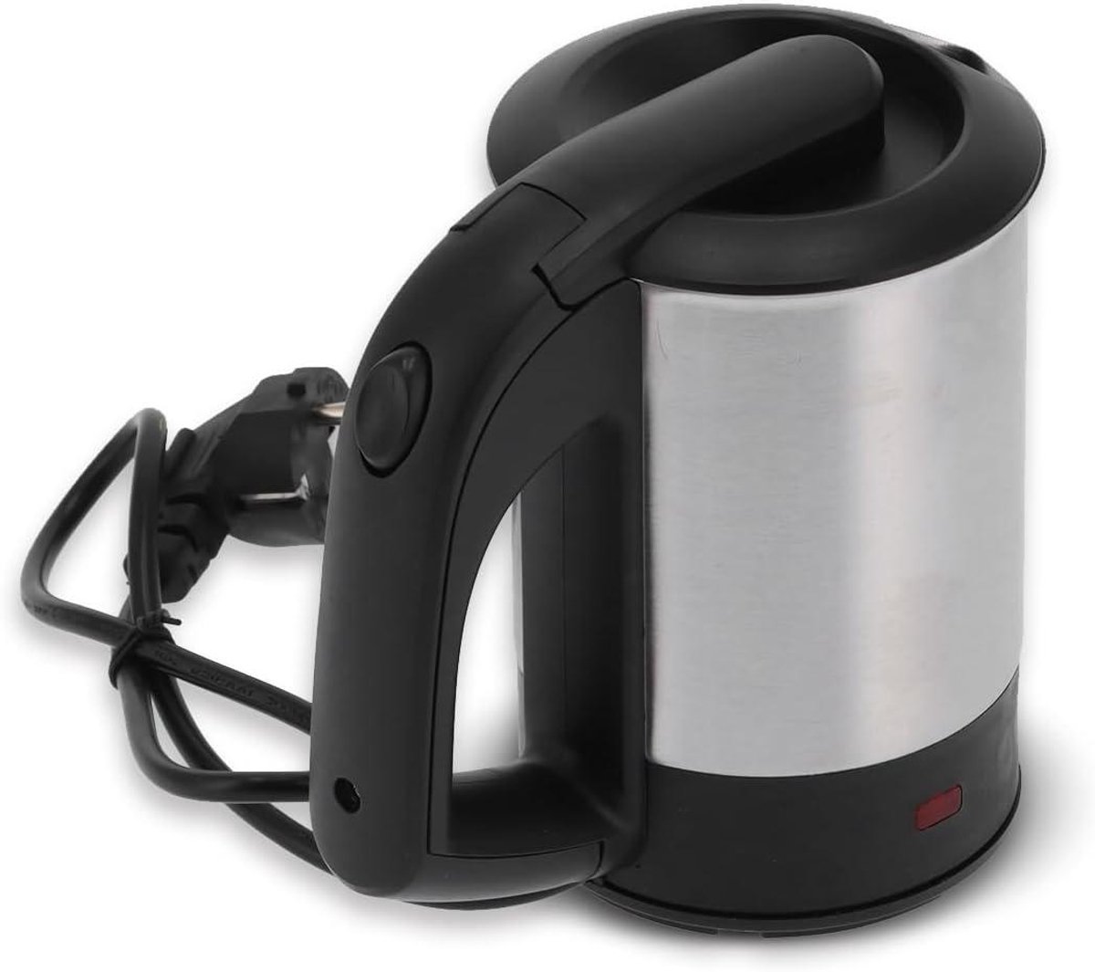 Elektrische Waterkoker - Mini Theeketel - Snel Water Koken - Automatische Uitschakeling - 05 Liter - Zilver