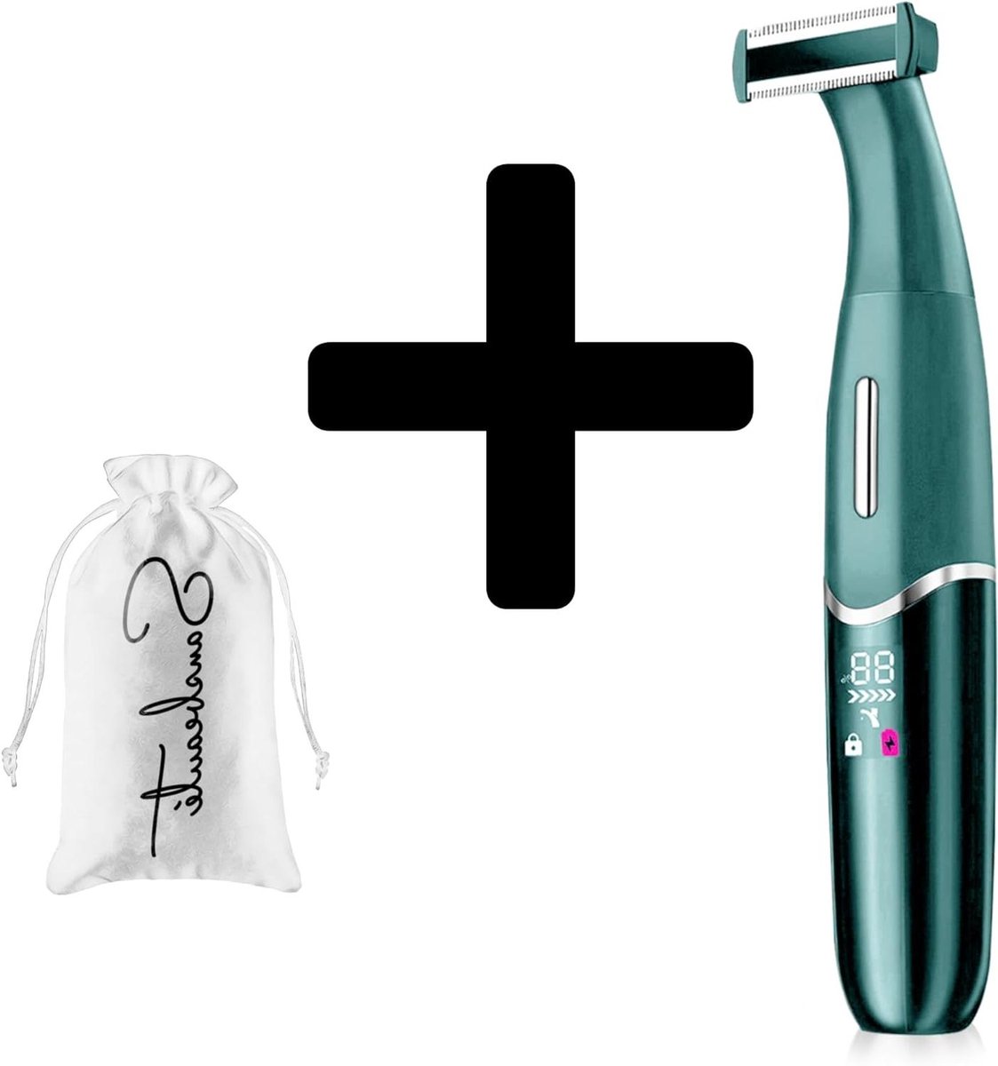 Bikinitrimmer 4-in-1 - Gezichtstrimmer Dames - Gezichtsverzorging - Pijnloze Ontharing - N.v.t. - Pink