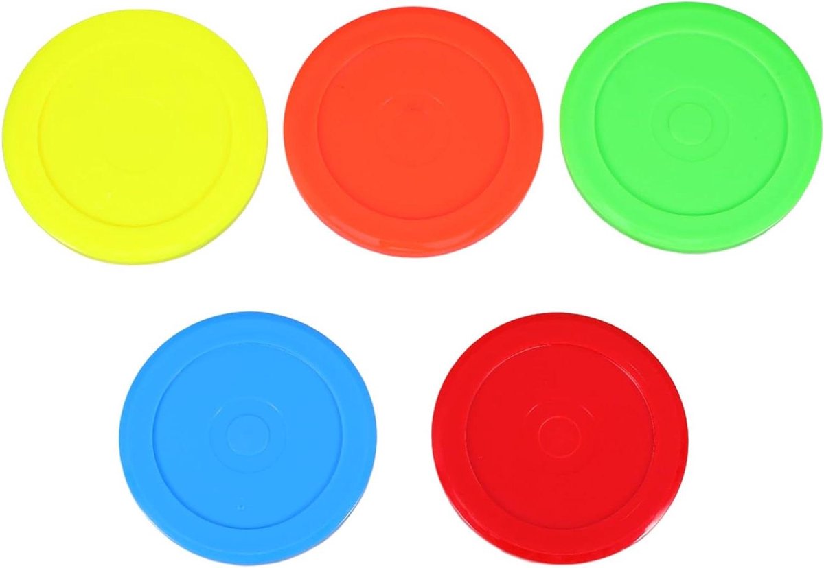Airhockey Pucks - Tafelhockey Accessoires - Spelplezier Verhogen - Soepele Gameplay - 7.30X7.30X0.60CM - Multi