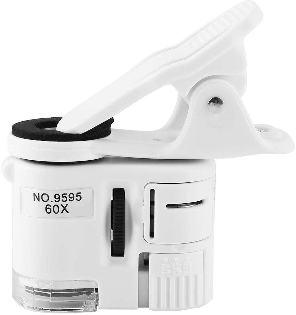 Dailygoody - Mini Pocket Vergrootglas - Draagbare Microscoop - 60X Vergroting - Compact en Lichtgewicht - LED UV-verlichting - Perfect voor Valut
