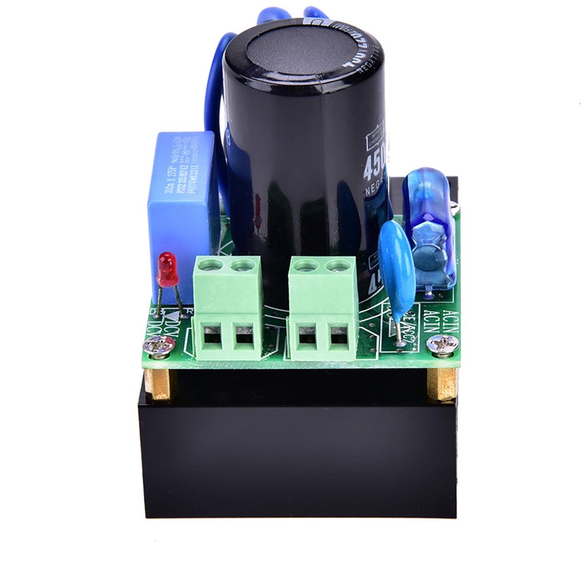 Dailygoody - Gelijkrichterkaart - AC Naar DC-omzetter - Beschermingsgelijkrichter - Compact formaat - 10A - Voor elektronica projecten