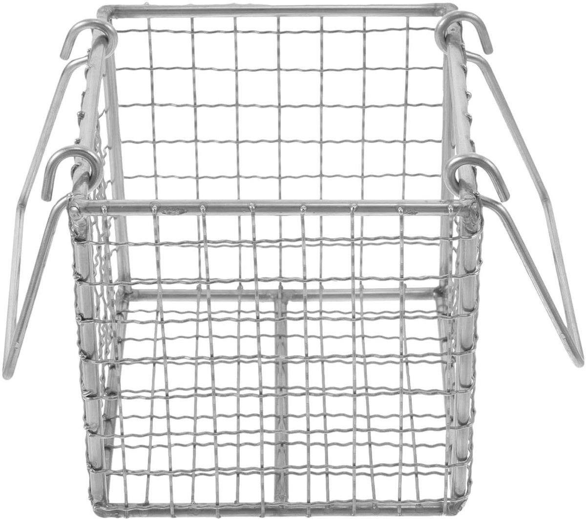 Ultrasone reinigingsmand - Dompelmand Gaas - Kleine onderdelen reinigen - Roestvrij staal - 98 x 98 cm - Zilver