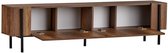 Skye Decor, Tv-standaard, Nexus - Barok Walnut, Black, Gemelamineerde spaanplaat, Barok walnoot & Zwart, 180 x 30 x 45 cm