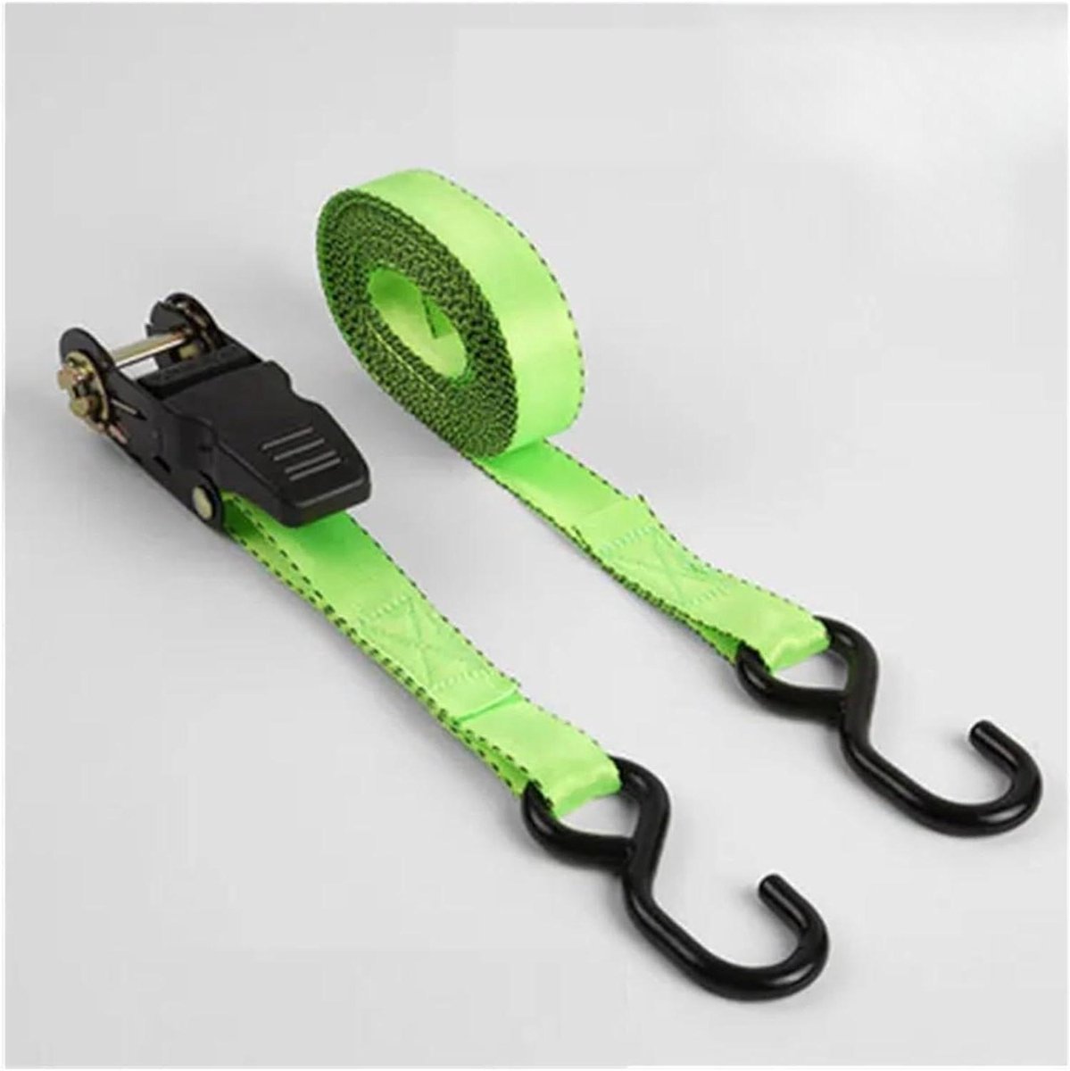 Spanband Ratel - Spanbanden set - Lading Zekeren - Robuuste Constructie - 5 Meter - Zwart