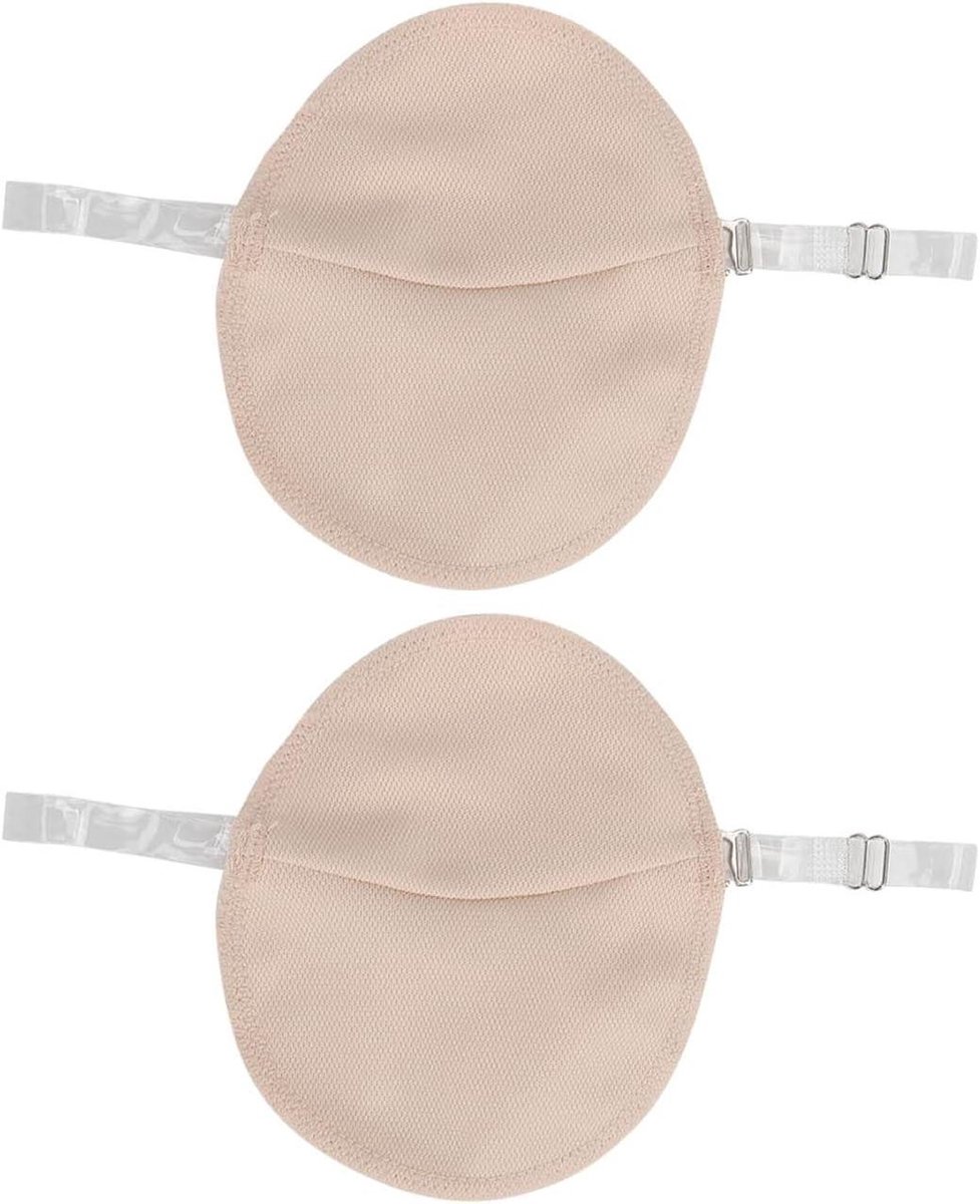 Oksel Zweetkussen - Zweetbeschermer Kleding - Droog Blijven - Zeer Absorberend - 14 x 10 cm - Wit