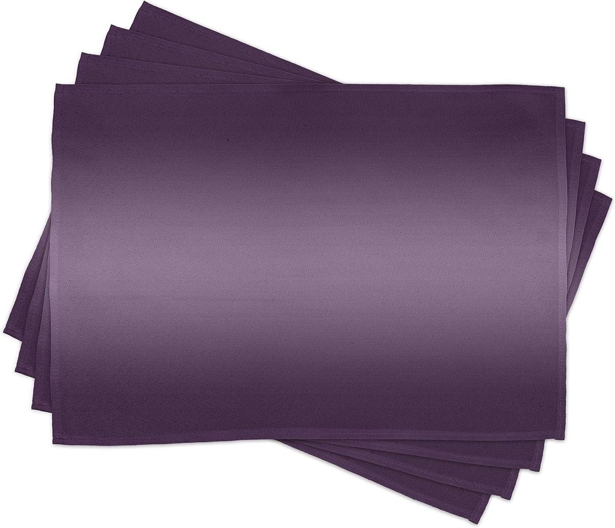 Placemat Set - Tafelmatten - Eettafel Decoratie - Levendige Kleuren - 30x45 cm - Paars