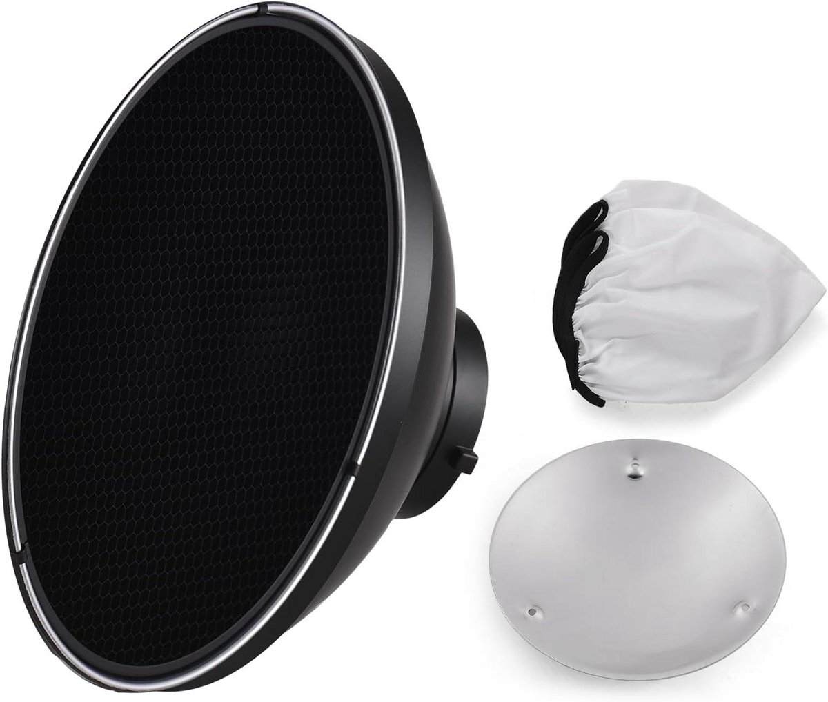 Standaard Reflector - Beauty Dish - Studio Fotografie - Bowens Mount - 30 cm - Aluminium