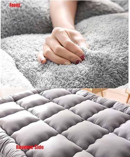 Japanse futonmatras - Vloermatras slaapmat - Ruimtebesparend slapen - Opvouwbaar en draagbaar - Set van 2 - Niet gespecificeerd — afbeelding 2