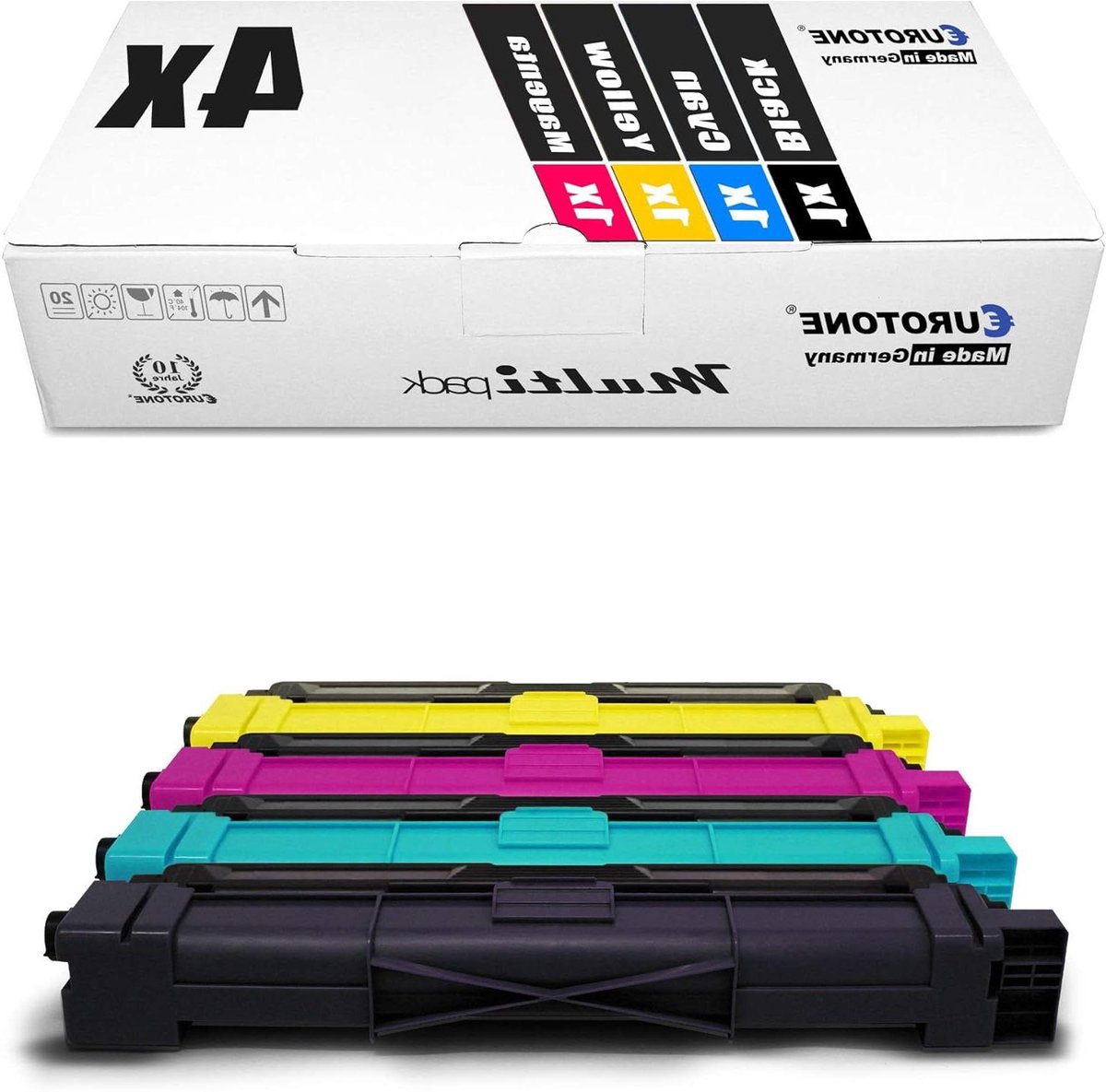 Toners Multiset - Printerinkt Navulling - Professioneel Printwerk - Hoge Paginaopbrengst - 4 Stuks - Kleuren