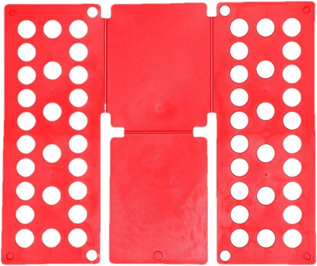 Vouwplank Kleding - Vouwhulp Snel - Kleding Opbergen - ABS Materiaal - 40 x 48 cm - Rood