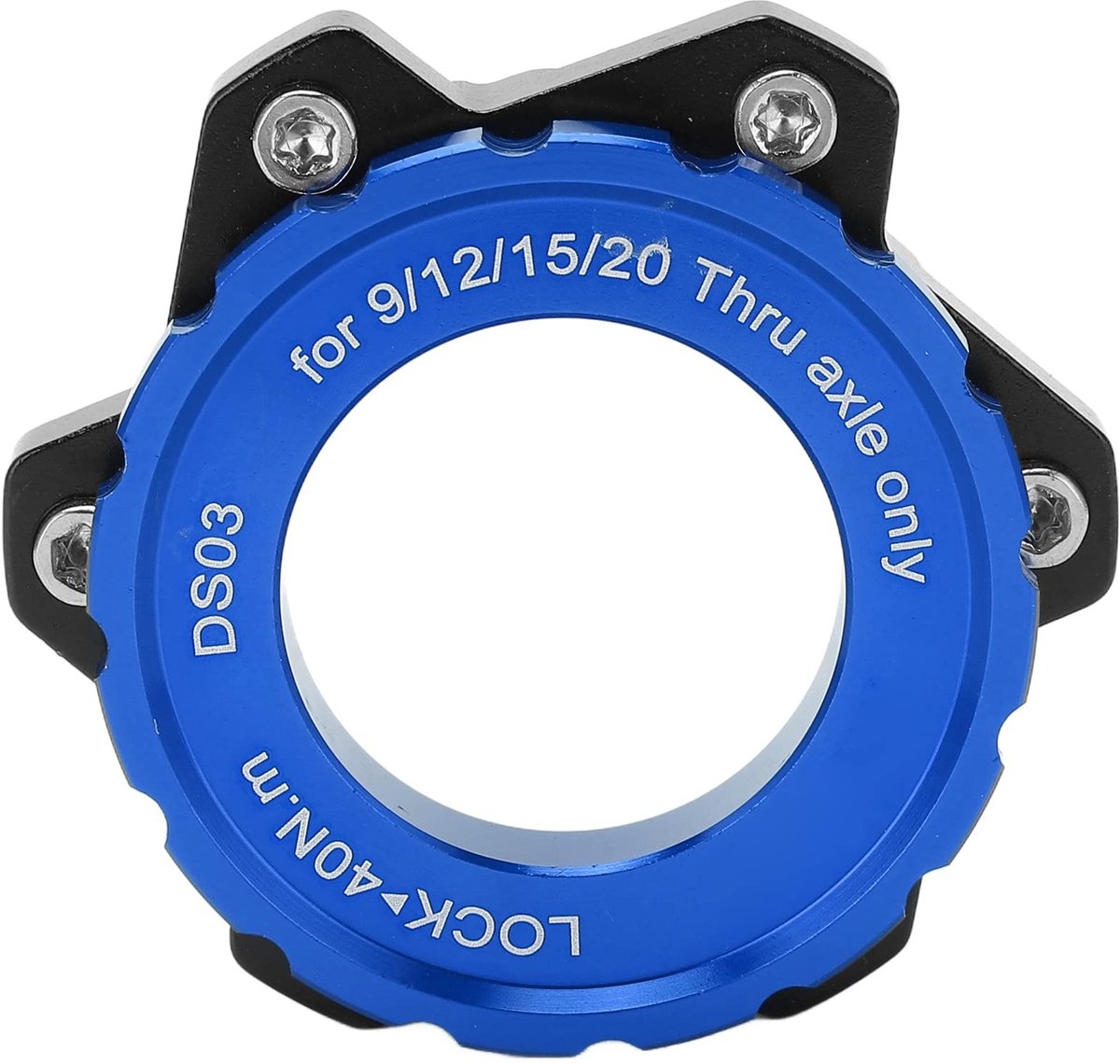 Dailygoody - Fietsaccessoire - Center-Lock Adapter - Roestbestendig en Duurzaam - Blauw - 6-Bout Fitting - Geschikt voor Steekasnaaf - Aluminiumlegeri