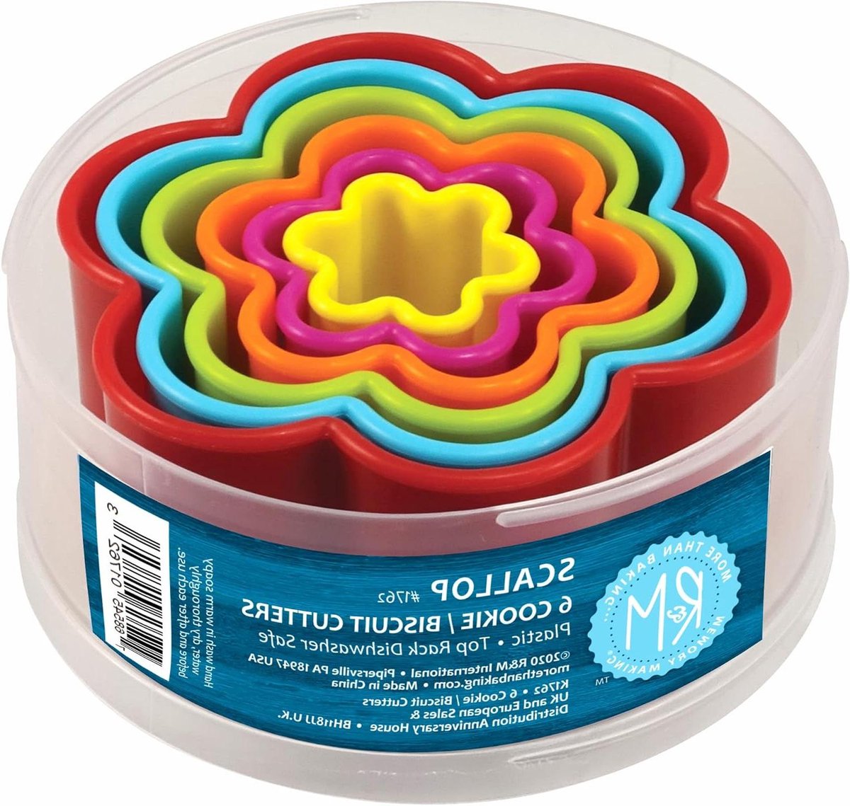 Koekjes Snijders Set - Bloem Vorm - Bakken Versieren - 6 Delig - Diverse Maten - Multi Kleuren