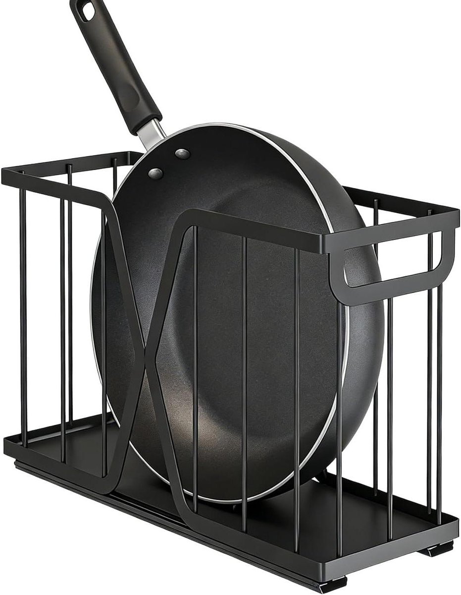 Keuken Organizer - Lade Opberger - Ruimte Besparen - Stille Schuifladen - 36x27x16 cm - Zwart
