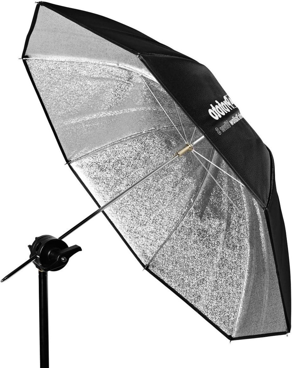 Paraplu - Reflector - Fotografie Belichting - Zilver Binnenzijde - 85 cm - Zilver