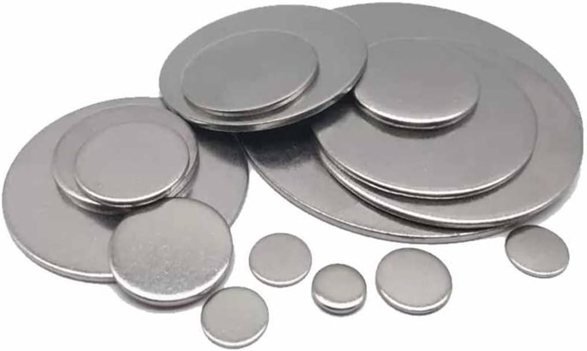 Roestvrijstalen Schijf - Ronde Plaat - Industriële Toepassingen - 304 Roestvrij Staal - 60 mm Diameter - Zilverkleurig