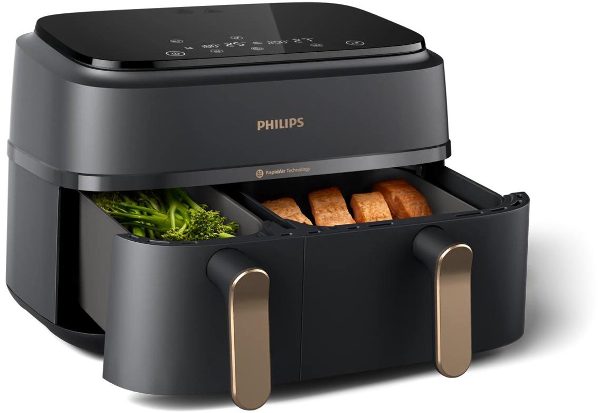Philips 3000 serie NA352/04 - Airfryer - 9L - Dubbele mand — afbeelding 3