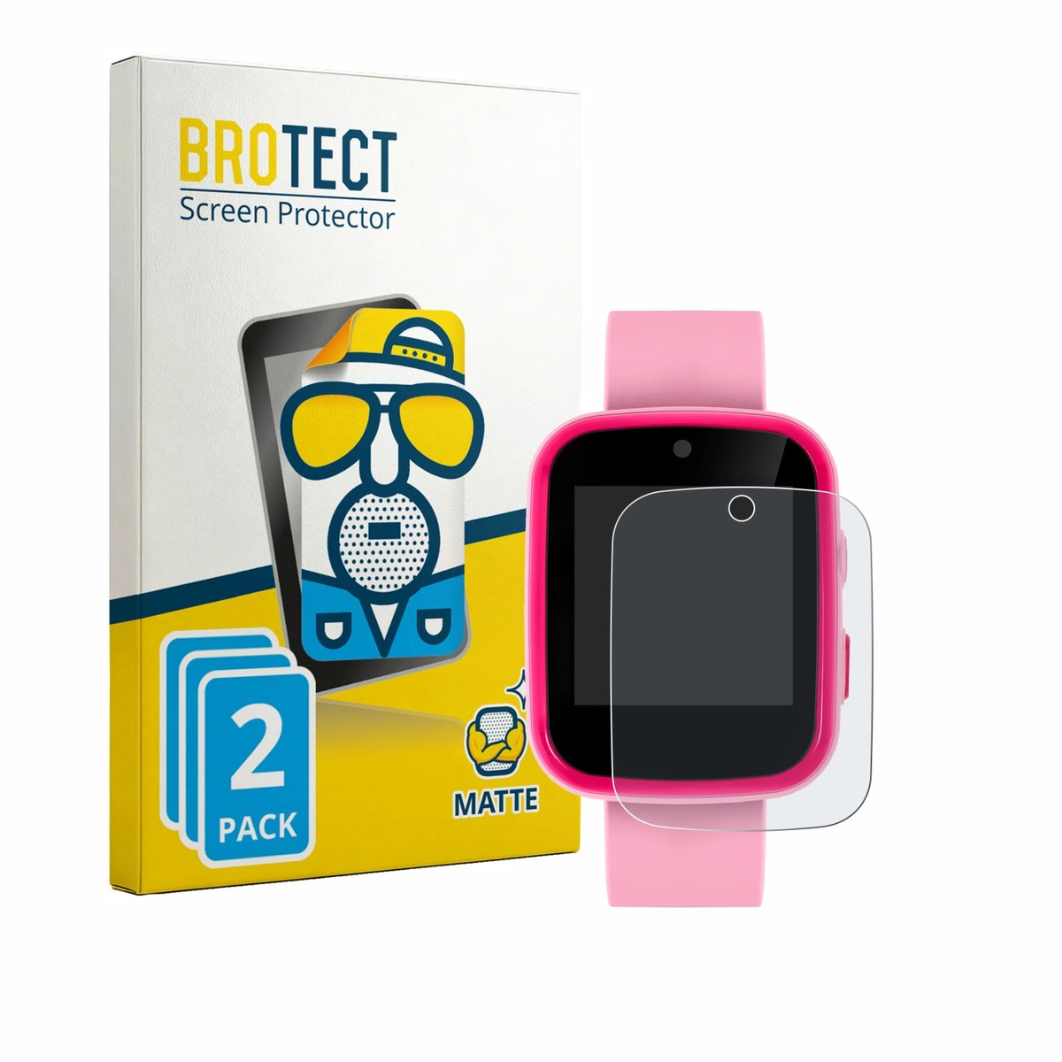 BROTECT - Screenprotector voor Tikkers ATK1084 1.4" - Folie Beschermfolie matte 2 Stuks