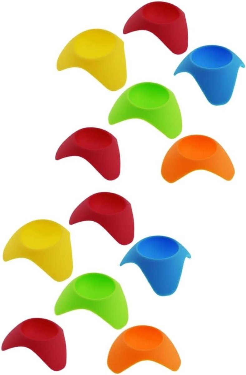 Keramische Eierdopjes - Ei Houders - Ontbijt Serveren - Set van 12 - 7 x 7 x 3.5 cm - Wit