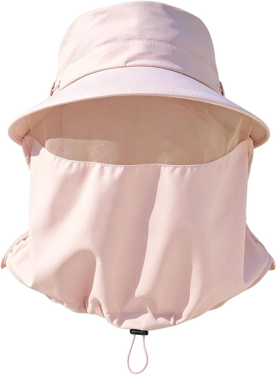 Zonneklep Hoed - Brede Rand Pet - Bescherming tegen de zon - Met nekflap