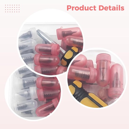Vacuüm Bandenreparatie Nagels - Paddenstoelpluggen Reparatie Kit - Lekke Banden Repareren - Zelf Tappend Ontwerp - 1.2 x 0.5 cm — afbeelding 2