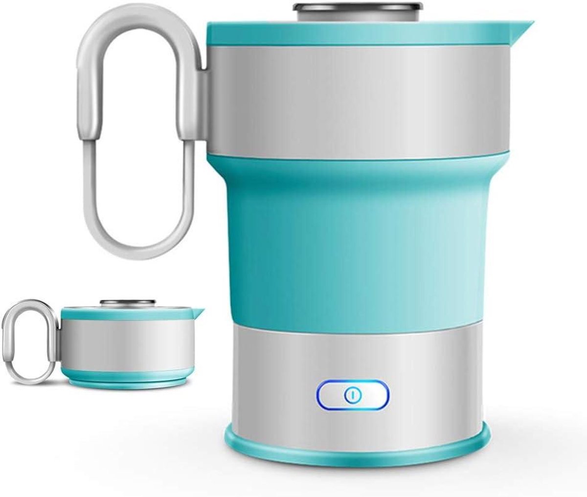 Elektrische Waterkoker - Reis Waterkoker Opvouwbaar - Koken Water Onderweg - Ruimtebesparend Opvouwbaar - 600ml - Roestvrij Staal