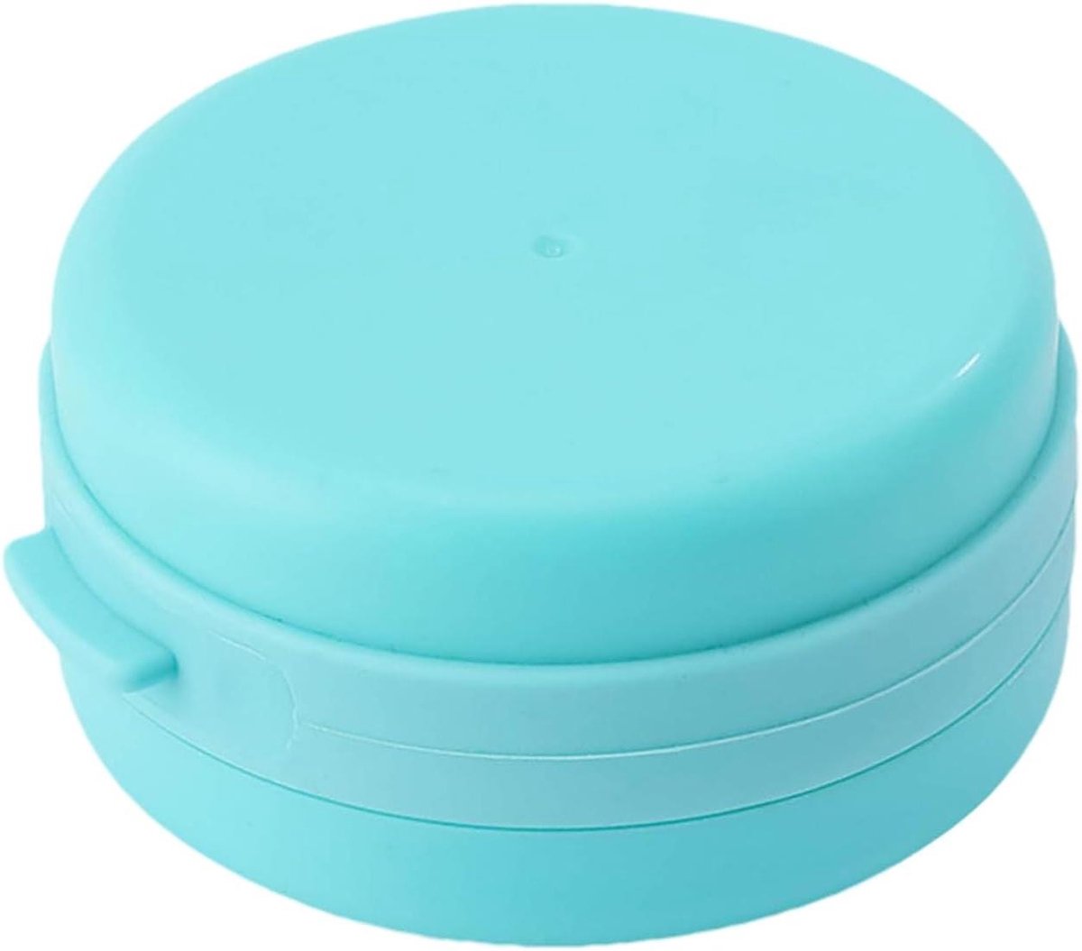 Douche Borstel - Scrubber Bad - Huid Reinigen - Ingebouwde Zeepdispenser - 8.5 cm - Blauw