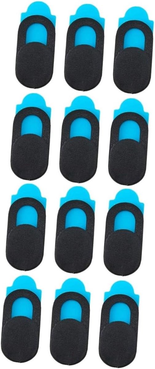 Webcam Covers - Privacy Slider - Bescherm Privéleven - Ultradun Ontwerp - 12 Stuks - Zwart