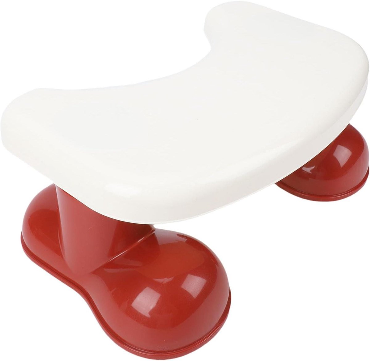 Toiletkruk - Hurkstoel - Verbeterde Eliminatie - Antislip Ontwerp - 16H cm - Rood