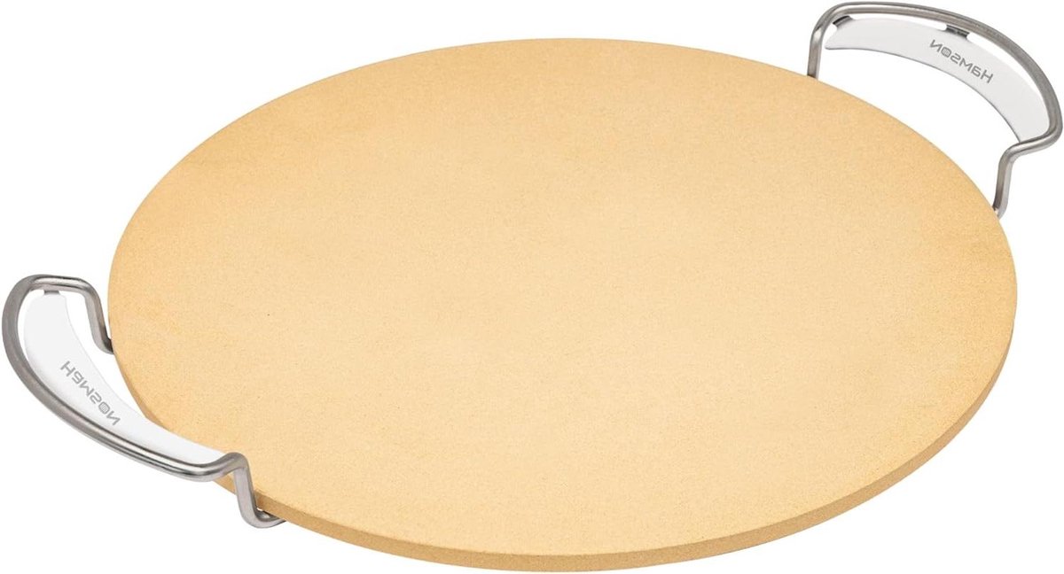 Pizzasteen Rond - Baksteen Oven Steen - Authentiek Bakken - Gelijkmatige Warmte - 35 cm Diameter - Naturel