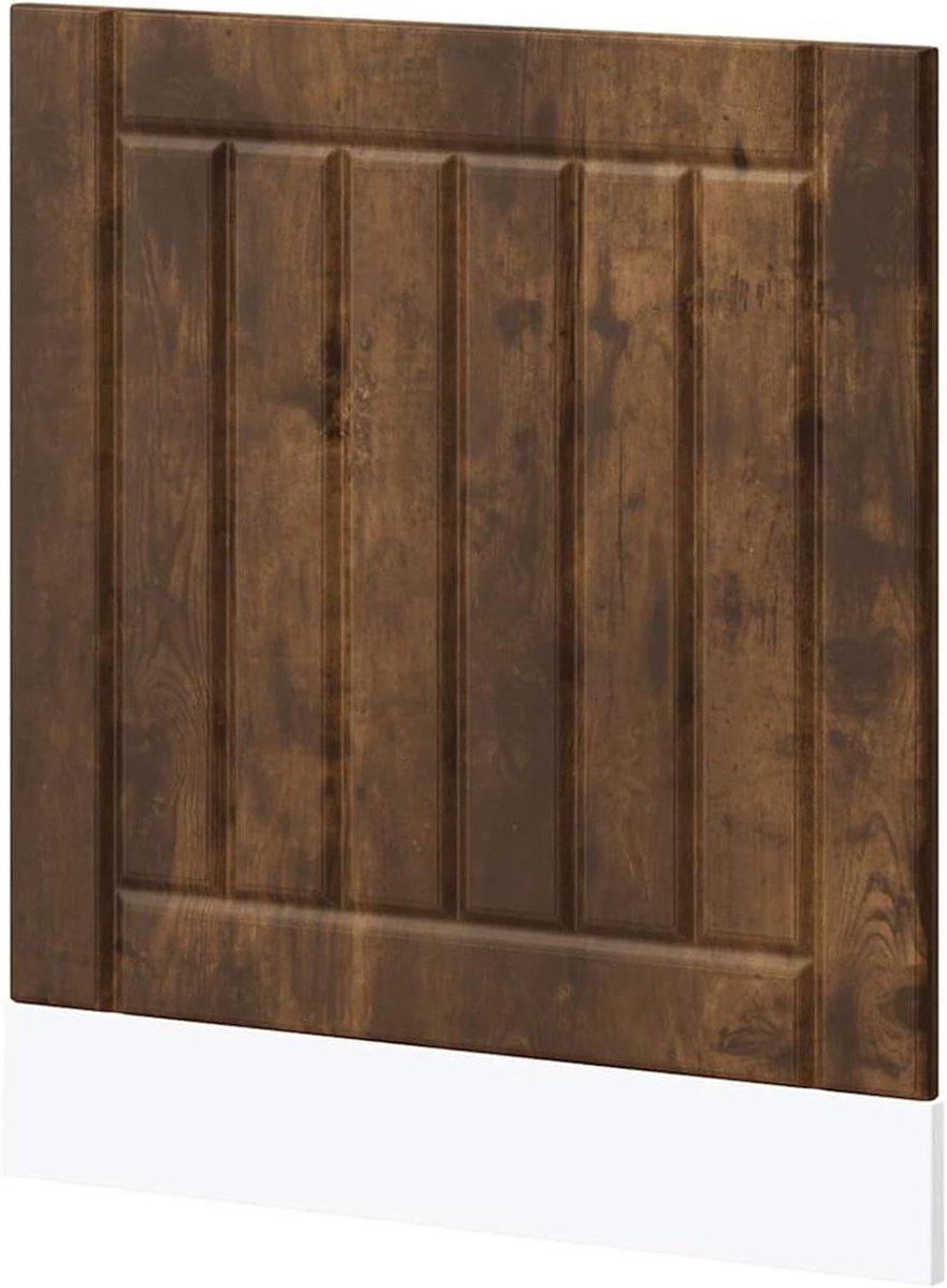 Vaatwasserpaneel - Afwasmachinefront Keukenkastfront - Keuken Opfrissen - Vochtbestendig Oppervlak - 60 x 15 x 67 cm - Rookeiken