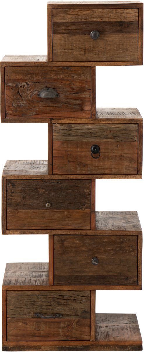 J-Line ladekast Toro - gerecycleerd hout - naturel