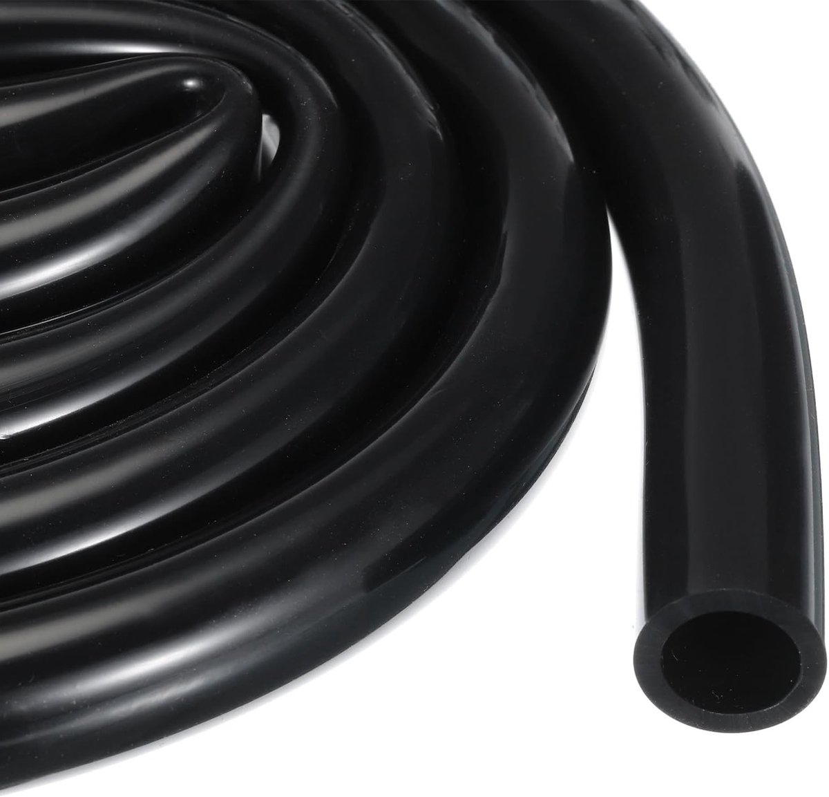 6,5ft siliconen slang 4,8mm binnendiameter 8mm buitendiameter zwarte industriële kunststof slang zuivere siliconen slangen voor pomp hevelen afvoeren irrigatie brouwen