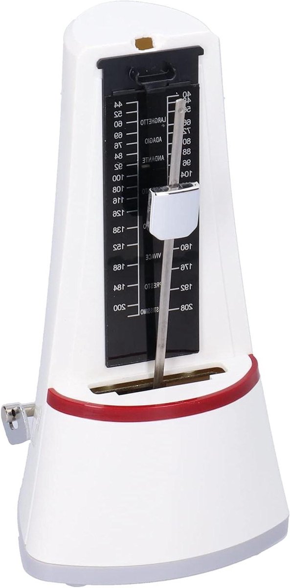 Mechanische Metronoom - Ritme Trainer - Muziek Oefenen - Instelbaar Tempo - 40-208 BPM - Zwart