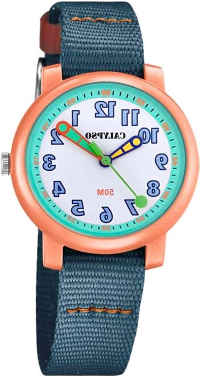 Meisjes Horloge - Kinderhorloge Analoog - Dagelijks Gebruik - Waterbestendig 5 Bar - Nylon Band - Multicolor