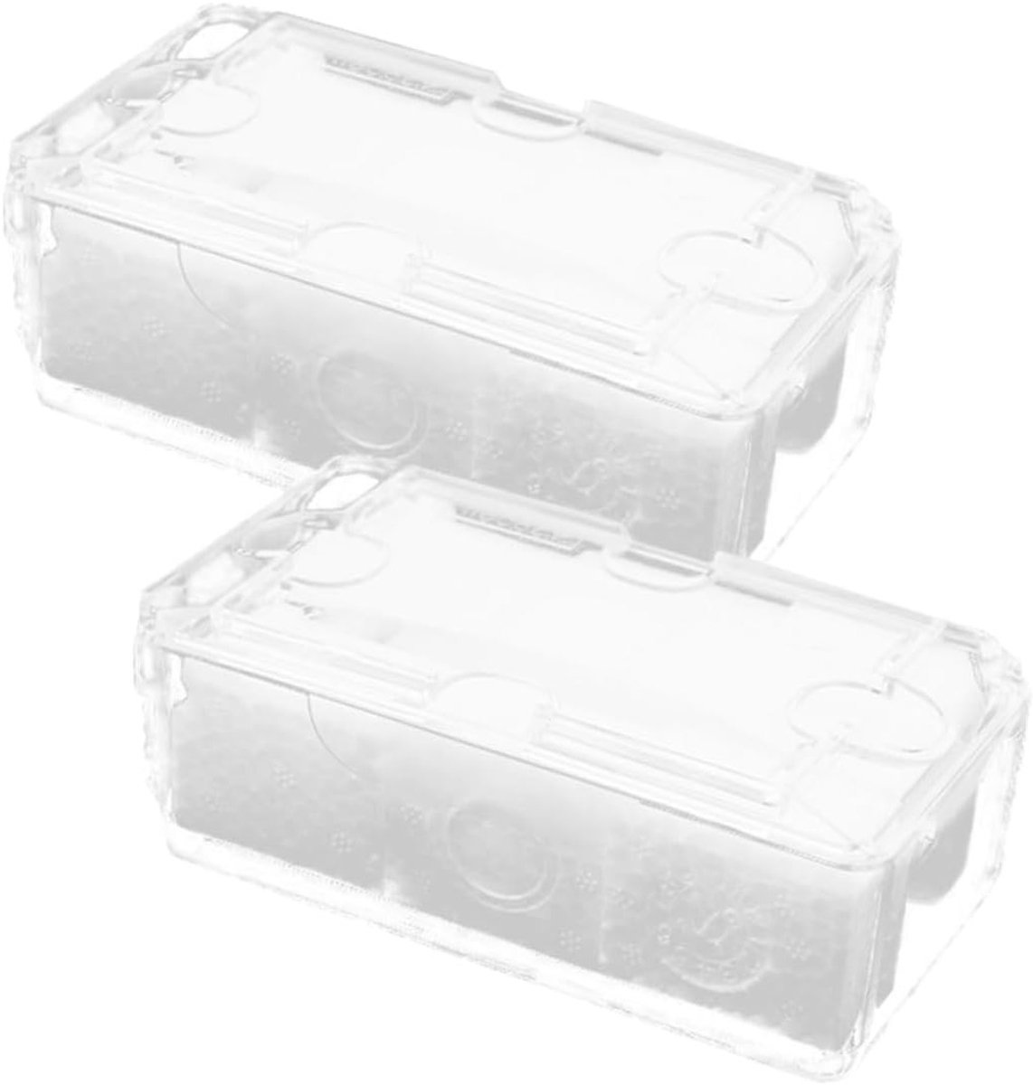 2-delige horloge organizer voor mannen, enkele horloge doos van plastic, transparante horlogekoffer met schuimvulling, horlogeopslag en presentatiehouder voor luxe horloges