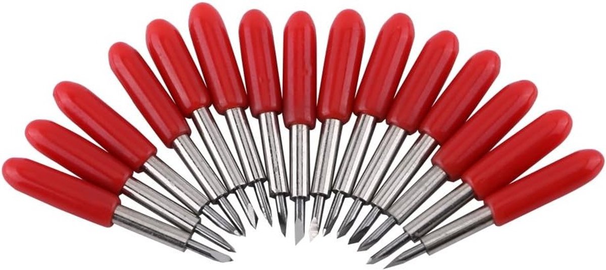 15 Stuks Vervangende Snijbladen voor Vinylsnijmachines - 45° Standaard Snijbladen voor Creatief Gebruik en Hobbyprojecten