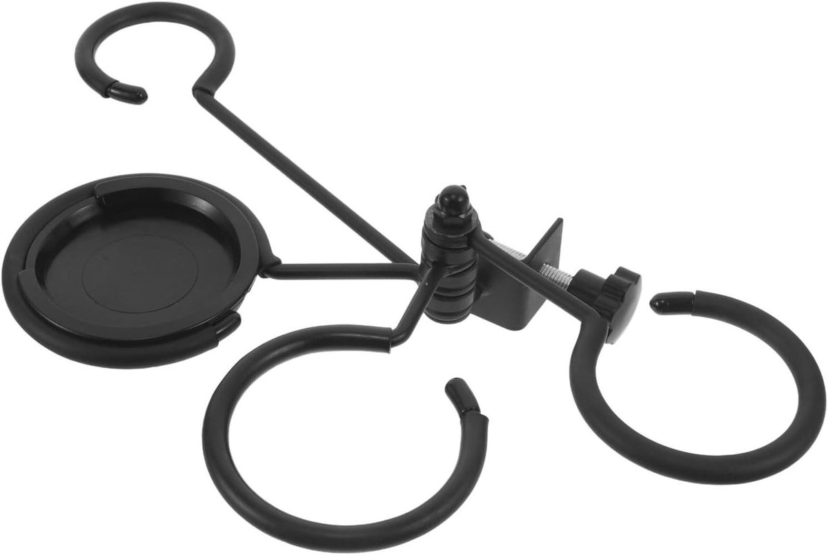 Mute Houder - Koper Accessoire - Muziek Uitvoering - Draaibare Klemsteun - 24x10x7 cm - Zwart