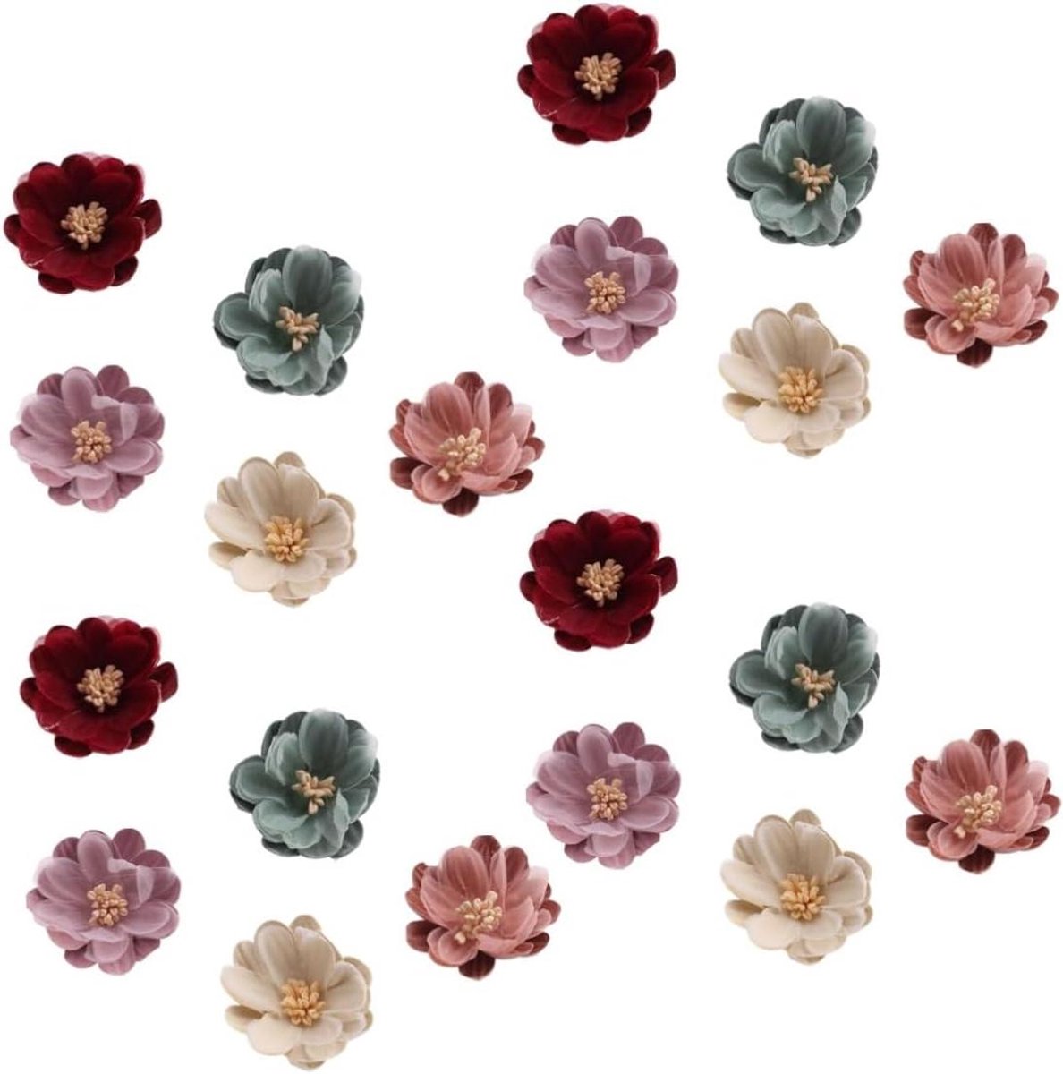 Kunstmatige Bloemen - Nep Bloem - Bruiloft Decoratie - Chiffon Materiaal - 50 Stuks - Dive