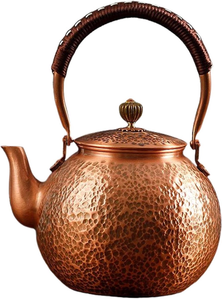 Koperen Theeketel - Waterketel Keuken - Thee Zetten - Handgemaakt Ontwerp - 25 Liter - Koper