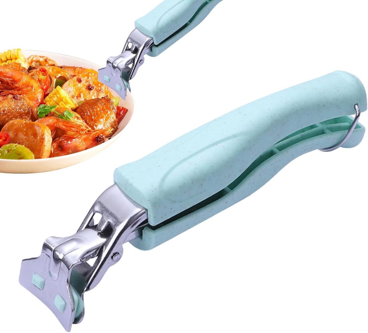 Kom Clip - Hete Plaat Grijper - Veilig Koken - Antislip Ontwerp - 18 cm - Groen