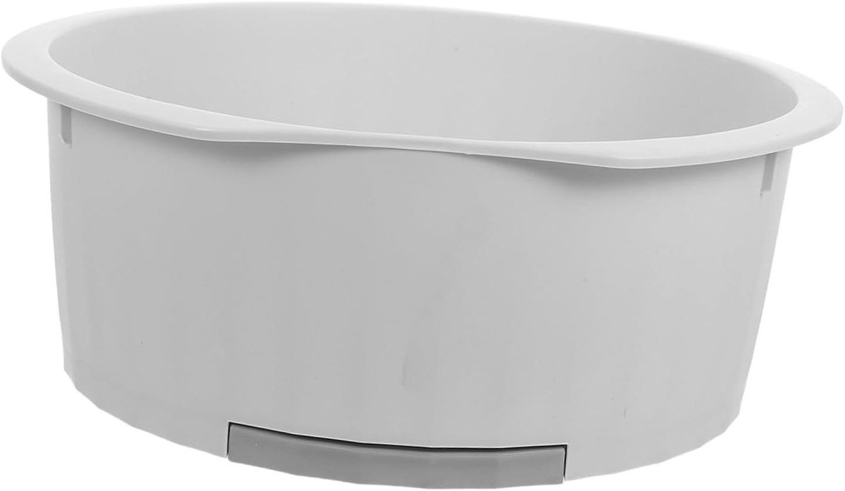 Wasbak Met Wasbord - Handwas Set - Kleding Wassen - Antislip Ontwerp - 35.5 cm - Grijs