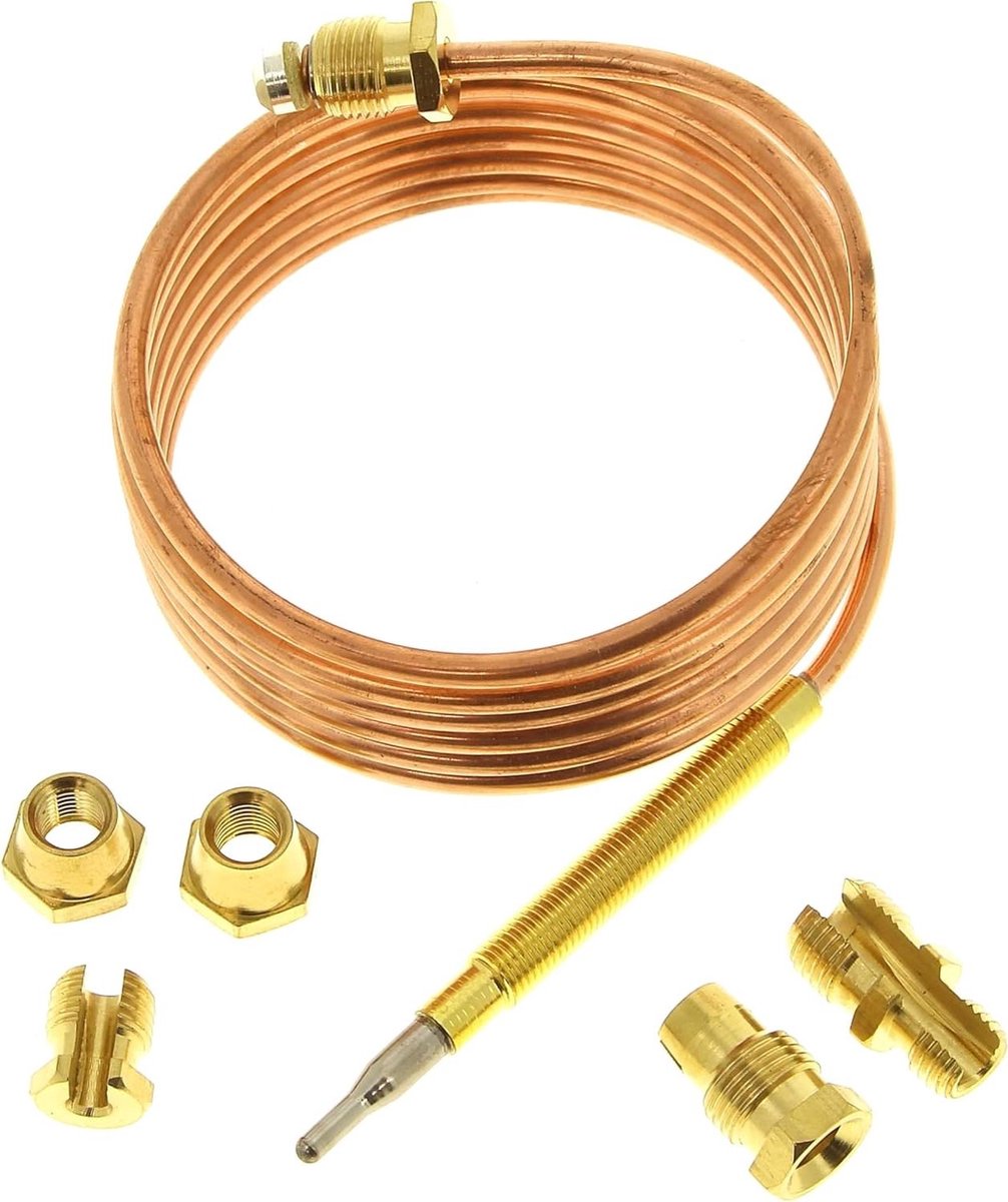 Thermoelement 7 aansluitingen - Gasthermostaat Reparatie - Gasapparaat Reparatie - Universele Montage - 1500 mm Lengte - Metaal