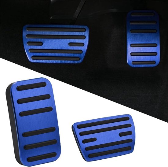 Auto Pedaalhoezen - Antislip Pedaal - Verbeter Rijveiligheid - Aluminium Legering - Set van 2 - Blauw — afbeelding 4