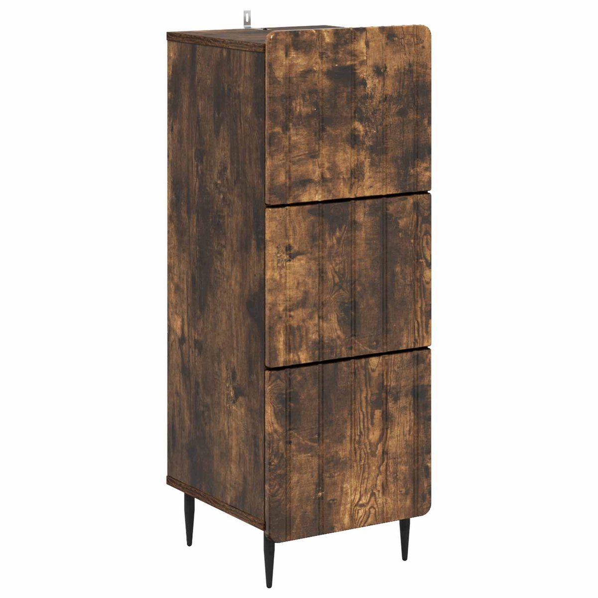vidaXL Ladekast - 33 - x - 34,5 - x - 92 - cm - Bewerkt - hout - Gerookt - eiken Gerookt eiken