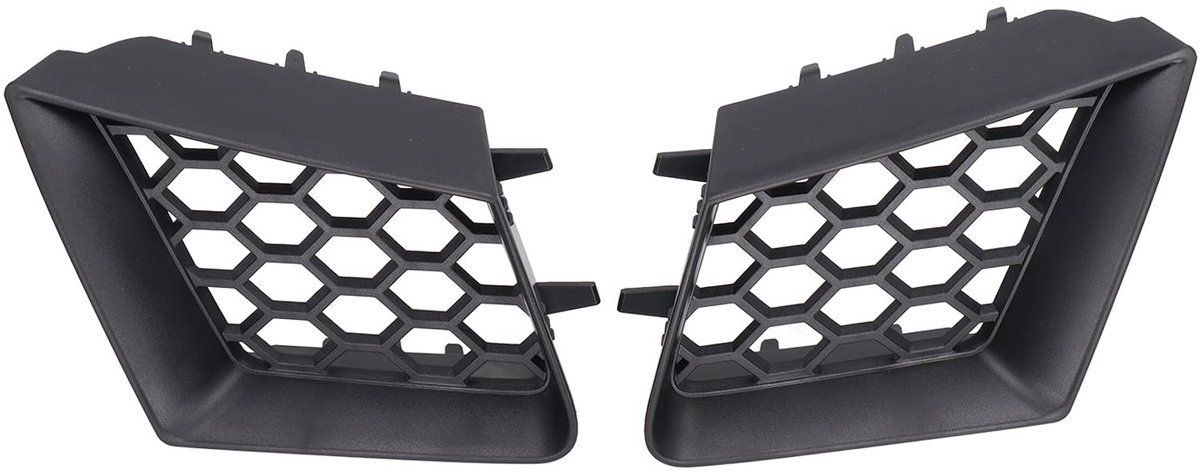 Store_7 - Voorbumper Bovenste Grill - Vervanging voor Seat Cordoba 6L 2002-2009 - Glanzend Zwart - Duurzaam ABS Materiaal - Perfecte Pasvorm - 2 Stuks