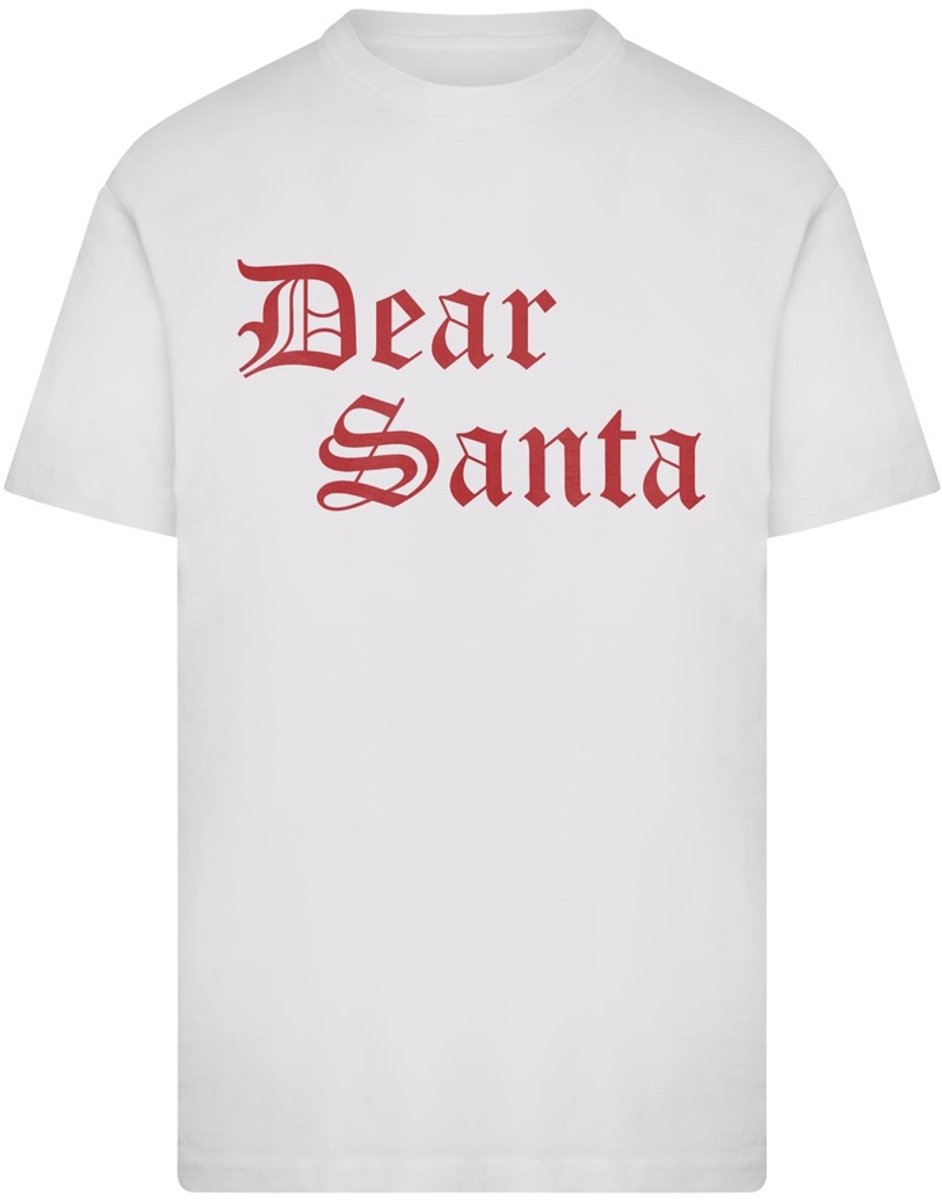 Mister Tee Dear Santa Heren Tshirt L Wit