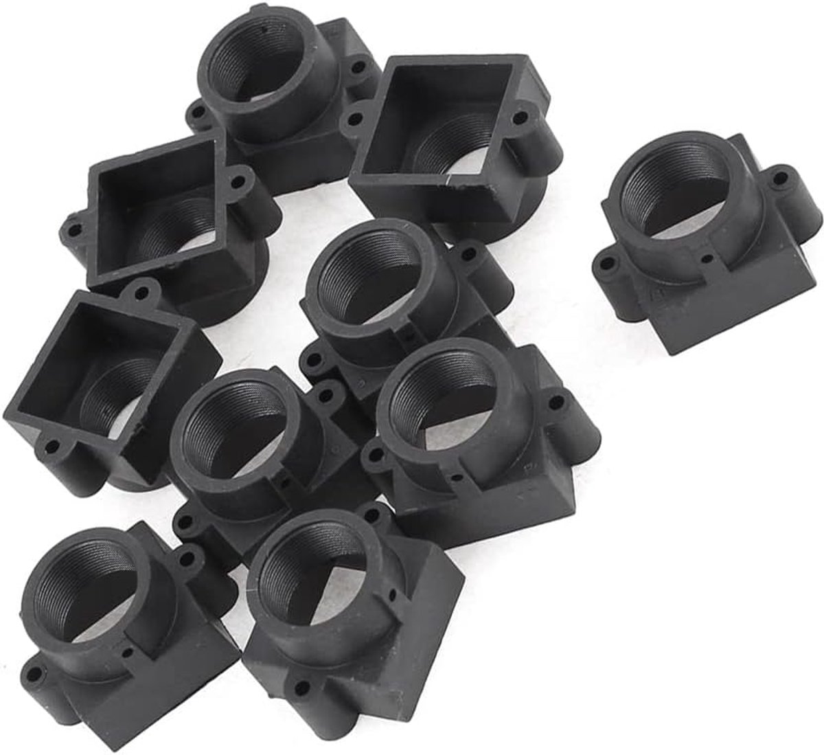 M12 Lens Holder - 10pcs S-Card Mount - 20mm Screw Distance - Zwart voor TV Camera